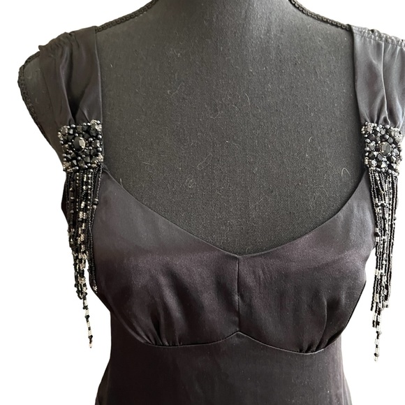 Nanette Lepore Silk Beaded Art Deco Top - Picture 5 of 10
